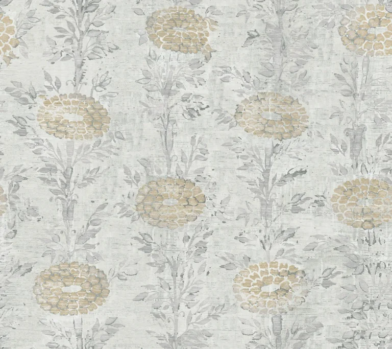 Ronald Redding French Marigold Wallpaper - White/Gold — Ảnh 5