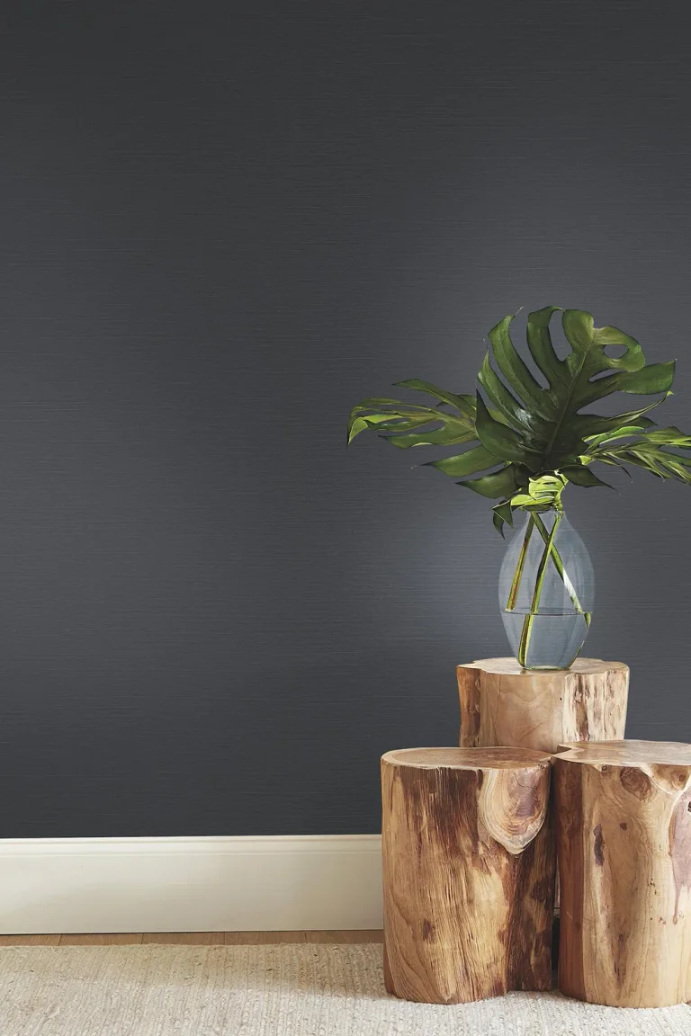 Makasa Sisal Wallpaper - Black — Ảnh 4