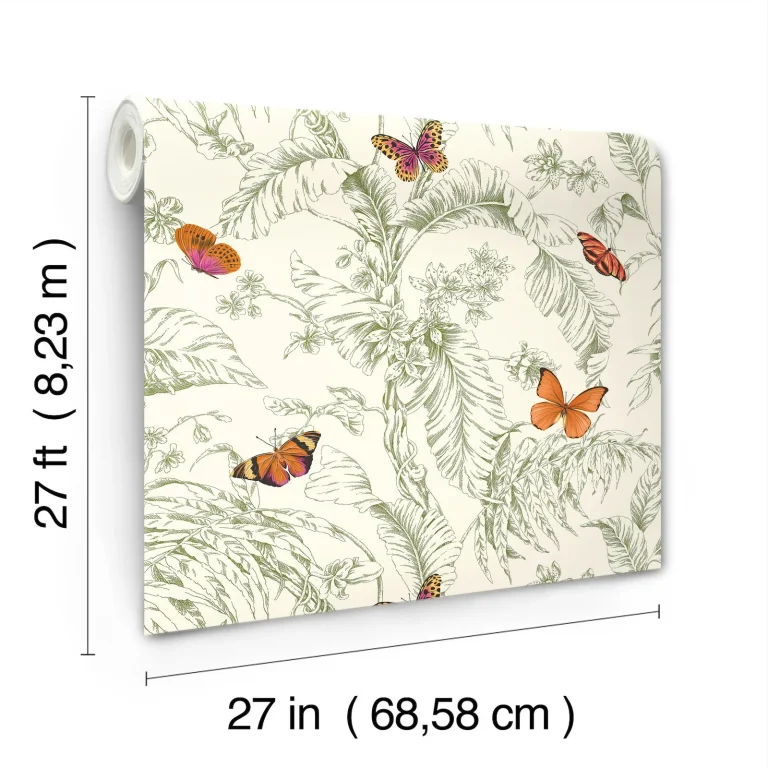 Papillon Wallpaper - Green — Image 7