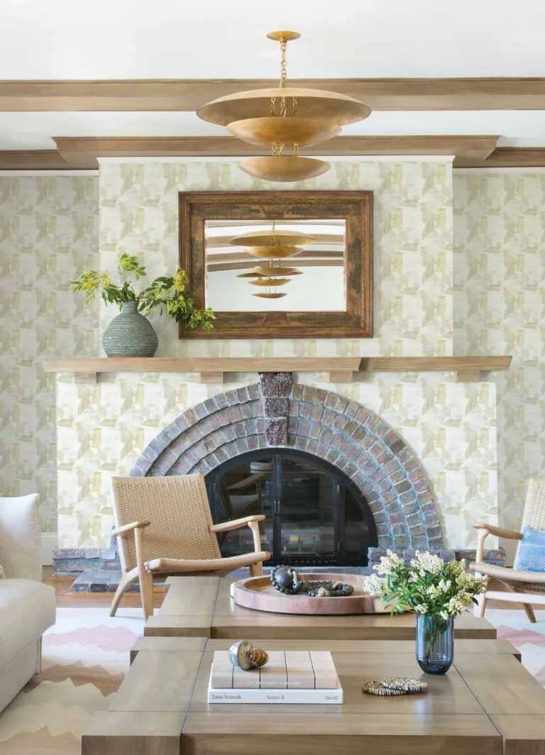 Perrin Gem Geometric Wallpaper - Olive — Ảnh 3