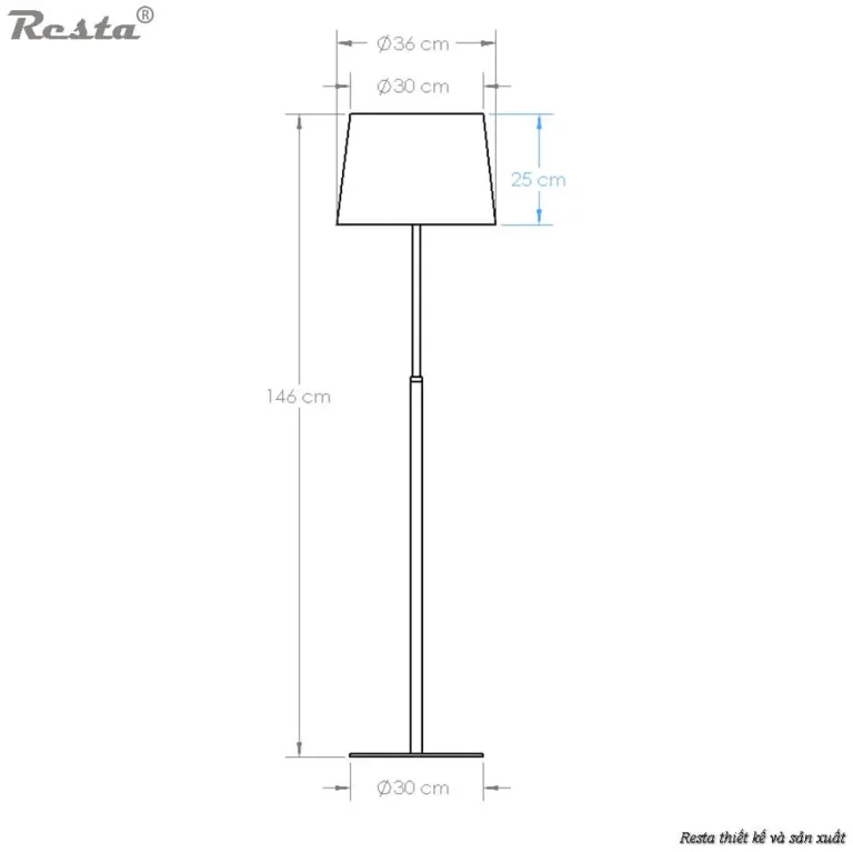 Resta 18 floor lamp - Red — Ảnh 5