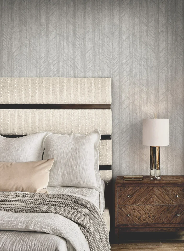 Ronald Redding Winthrop Geometric Wallpaper - Grey — Ảnh 2