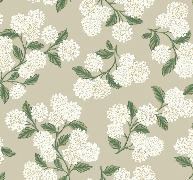 Rifle Paper Co. Hydrangea Wallpaper - Linen — Ảnh 3