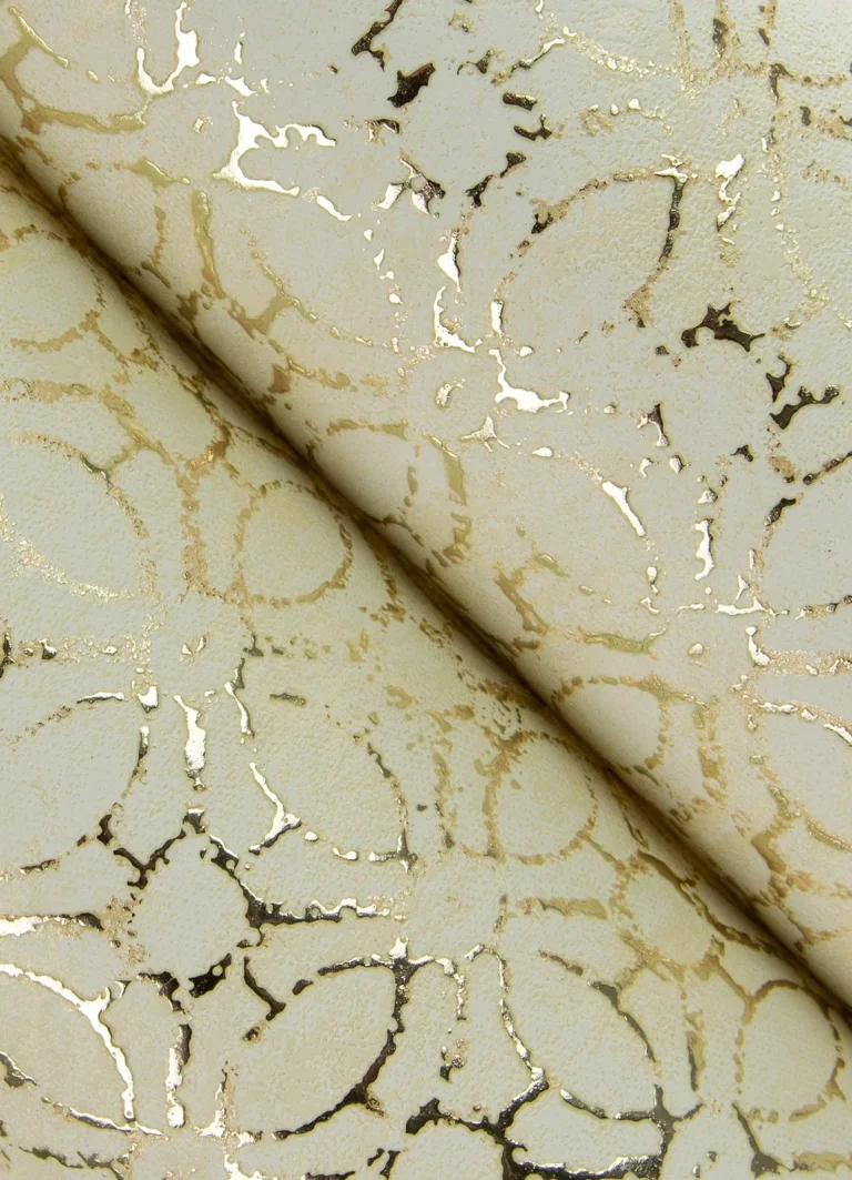 Khauta Floral Geometric Wallpaper - Gold — Ảnh 2