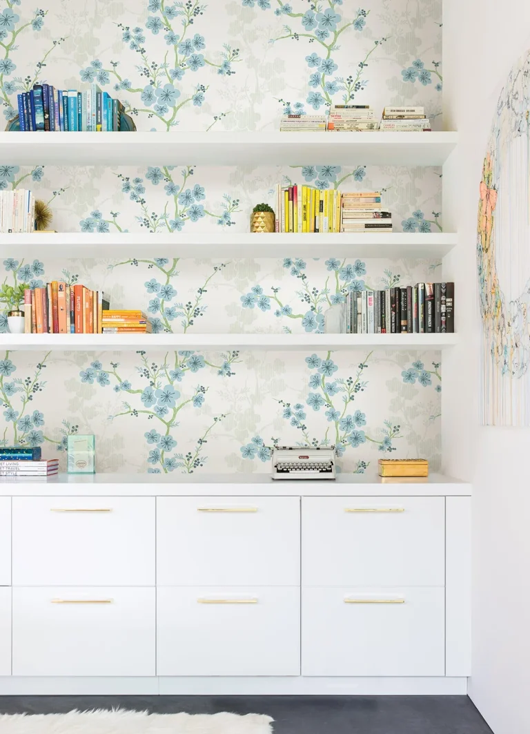 Nicolette Floral Trail Wallpaper - Light Blue — Ảnh 3