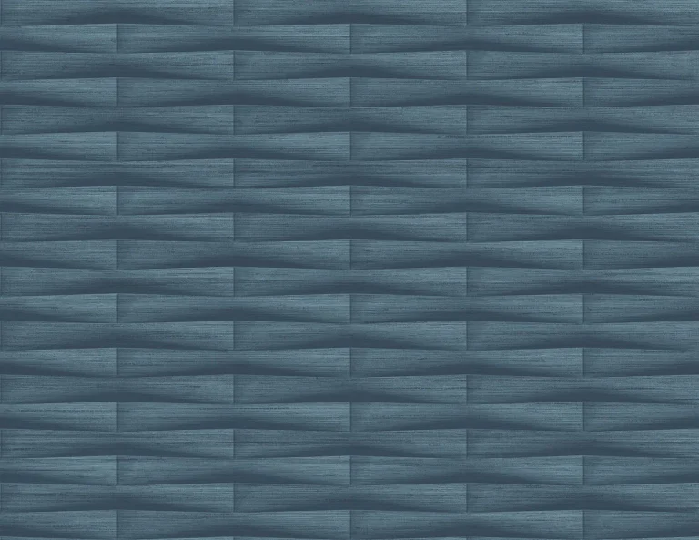 Gator Geometric Stripe Wallpaper - Blue — Ảnh 2