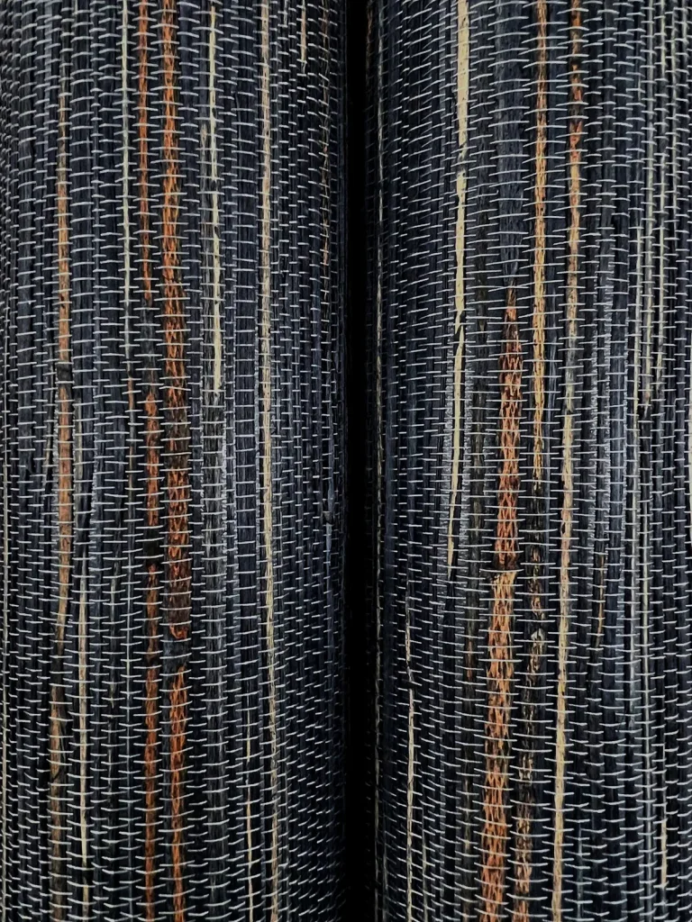 Ronald Redding Multicolored Hemp Wallpaper - Navy — Ảnh 3
