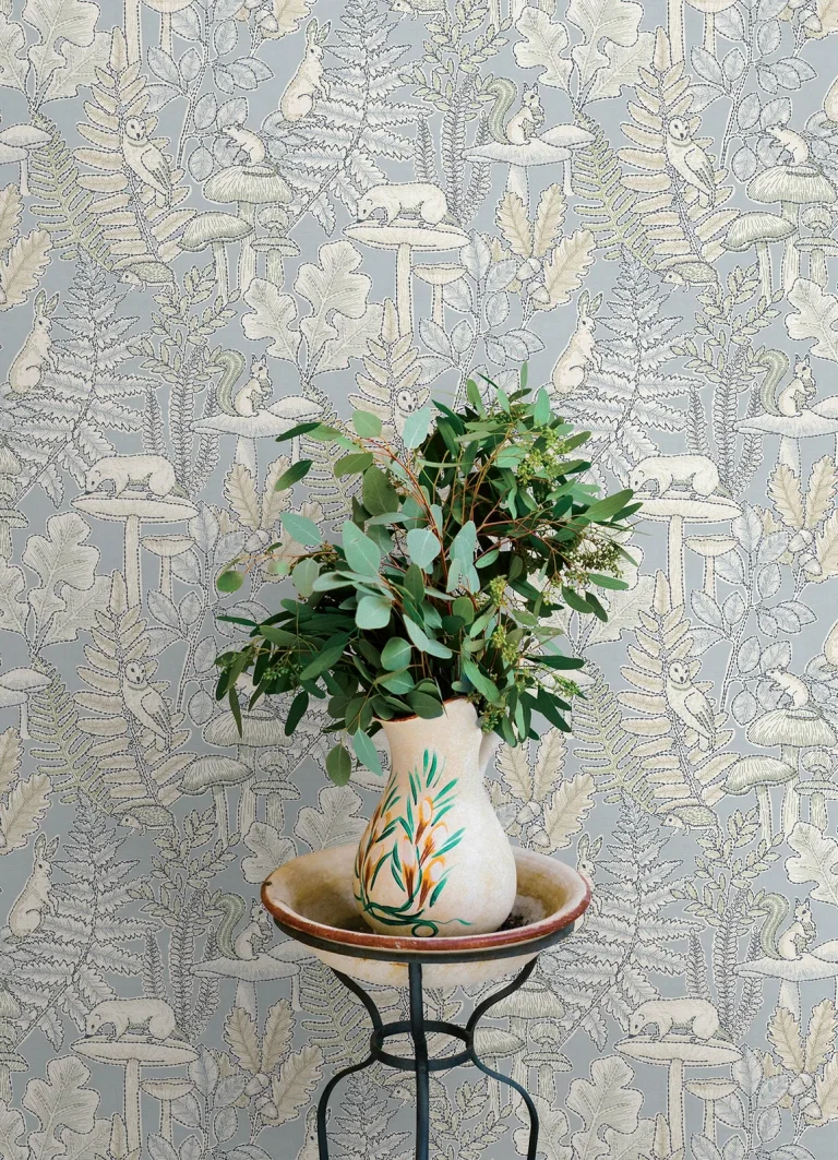 Chesapeake Holt Woodland Wallpaper - Light Blue — Image 2