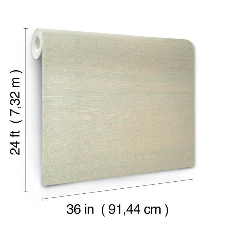 Ronald Redding Maguey Sisal Grasscloth Wallpaper - Vanilla Sage — Ảnh 4