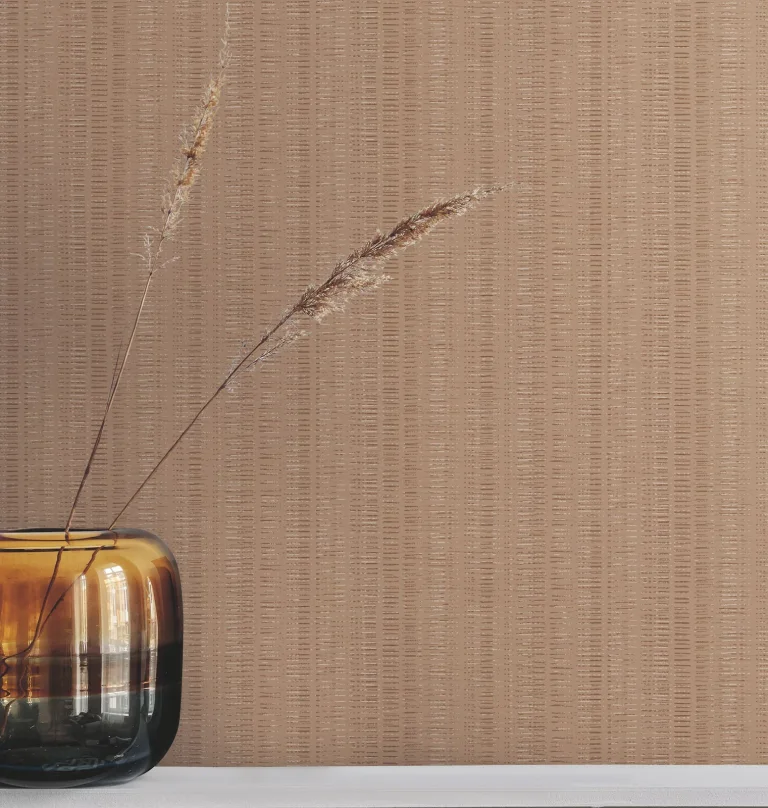 Line In The Sand Woven Stripe Wallpaper - Salmon — Ảnh 3