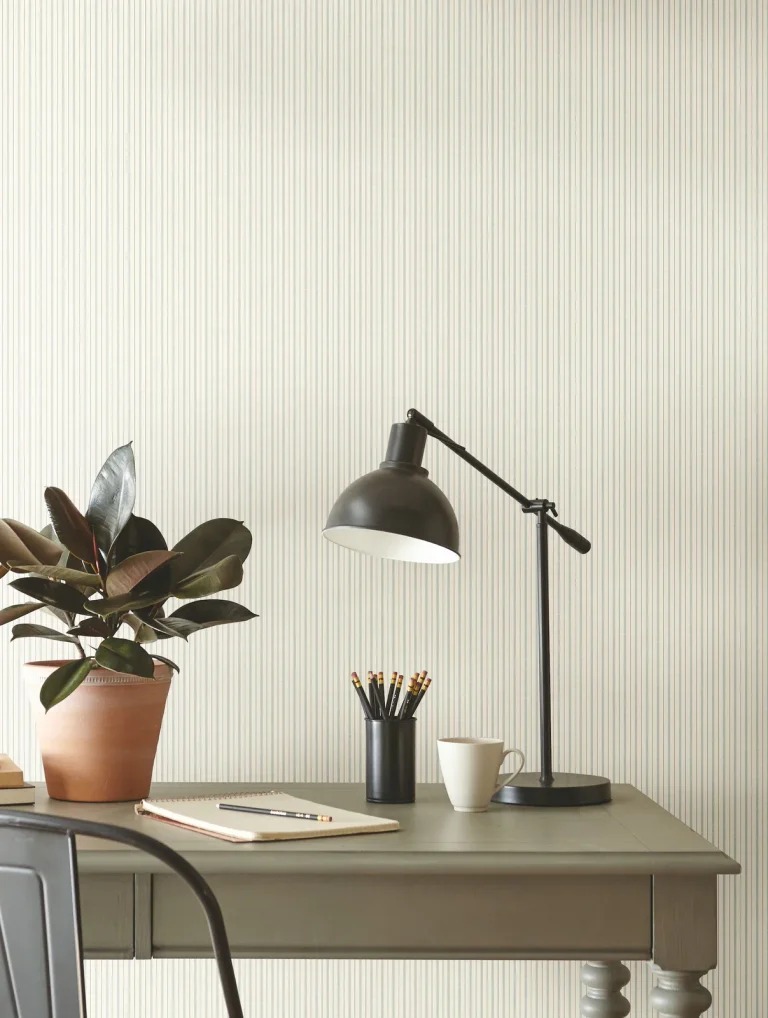 Magnolia Home French Ticking Wallpaper - Light Blue — Ảnh 2