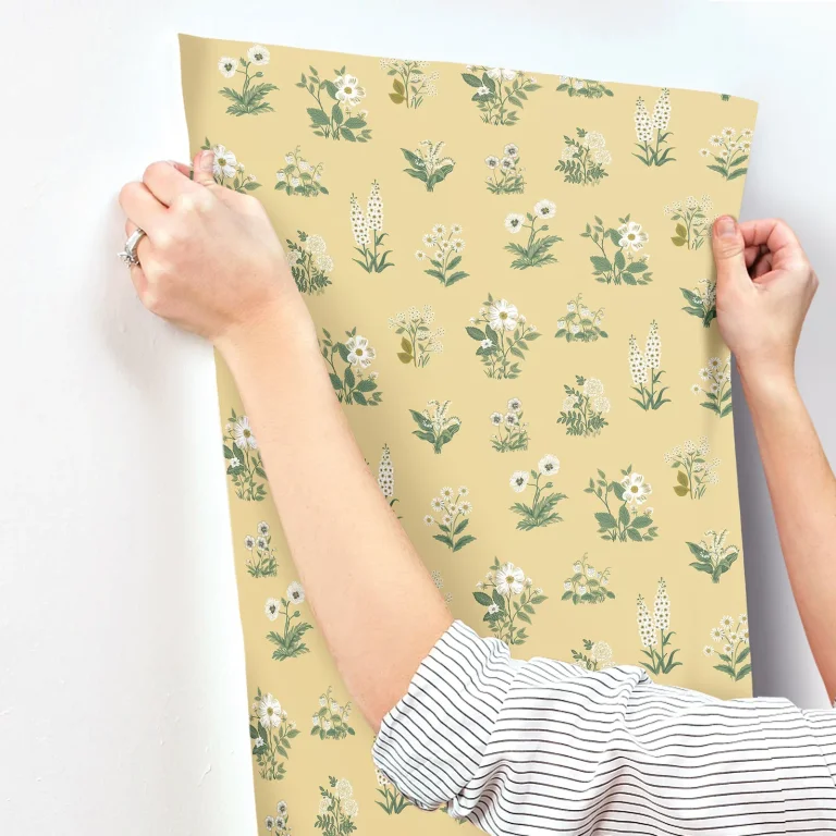 Rifle Paper Co. Botanical Wallpaper - Gold — Ảnh 4