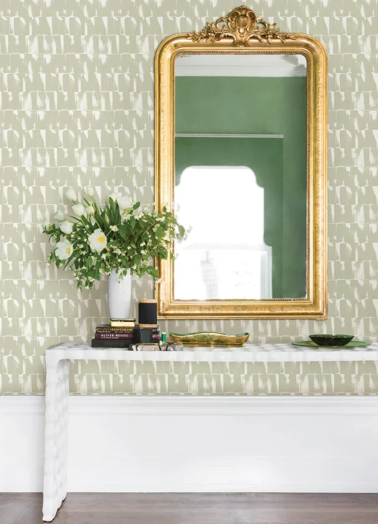 Bancroft Artistic Stripe Wallpaper - Sage — Ảnh 3