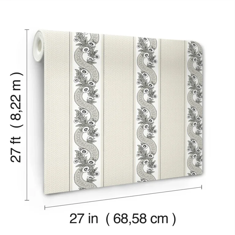 Ronald Redding Abbey's Garland Wallpaper - Black & White — Ảnh 2
