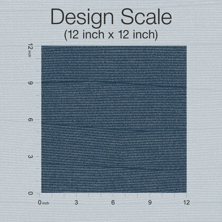 Natural Grid Wallpaper - Navy — Image 8