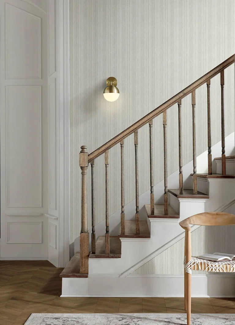 Chesapeake Stokes Chevron Stripe Wallpaper - Grey — Ảnh 3