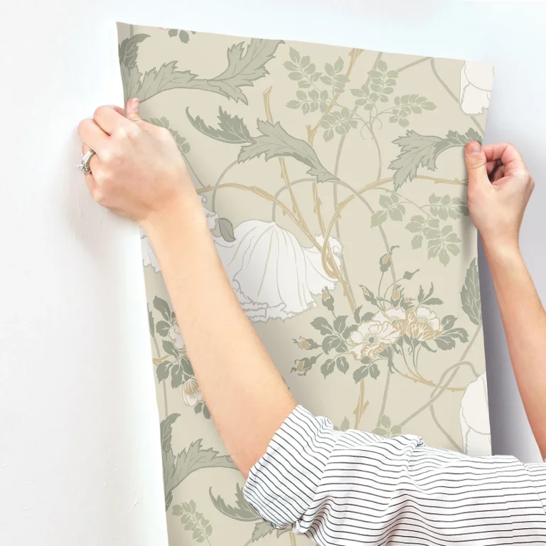 Magnolia Home Gwendolyn Wallpaper - Linen/Sage — Ảnh 2