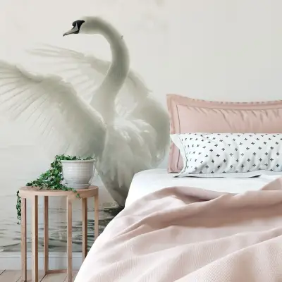 Majestic Swan - Wall Mural 5517 - 4 Panel - 192cm x 260cm