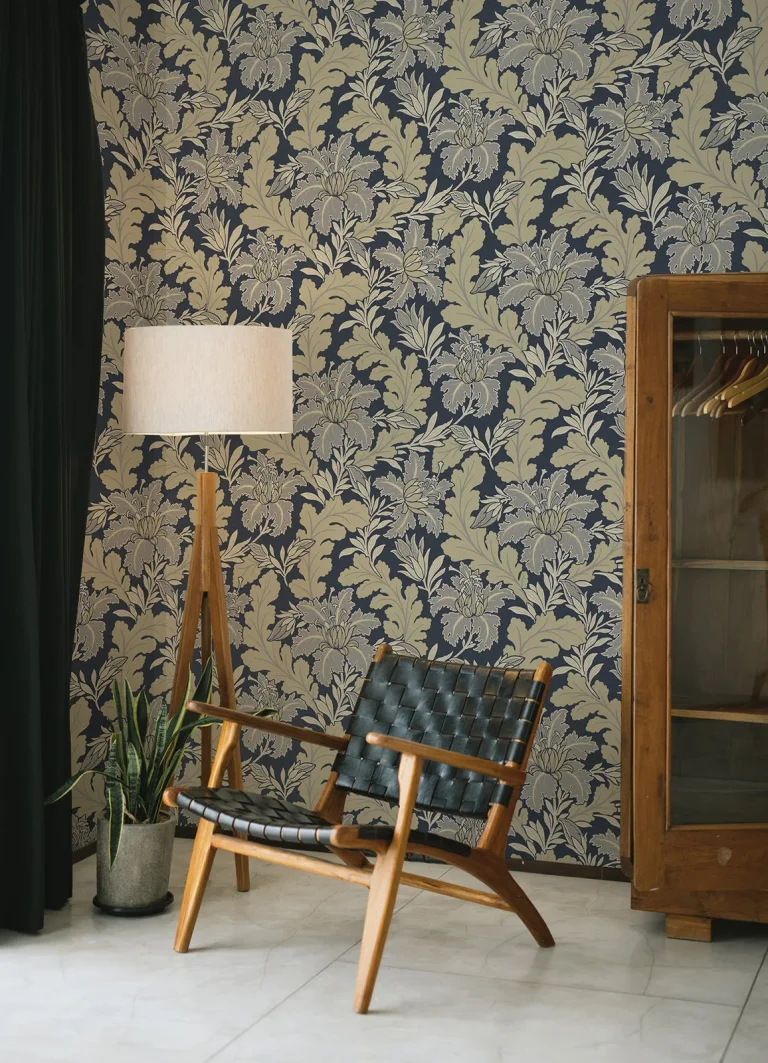 Butterfield Floral Wallpaper - Navy — Ảnh 4