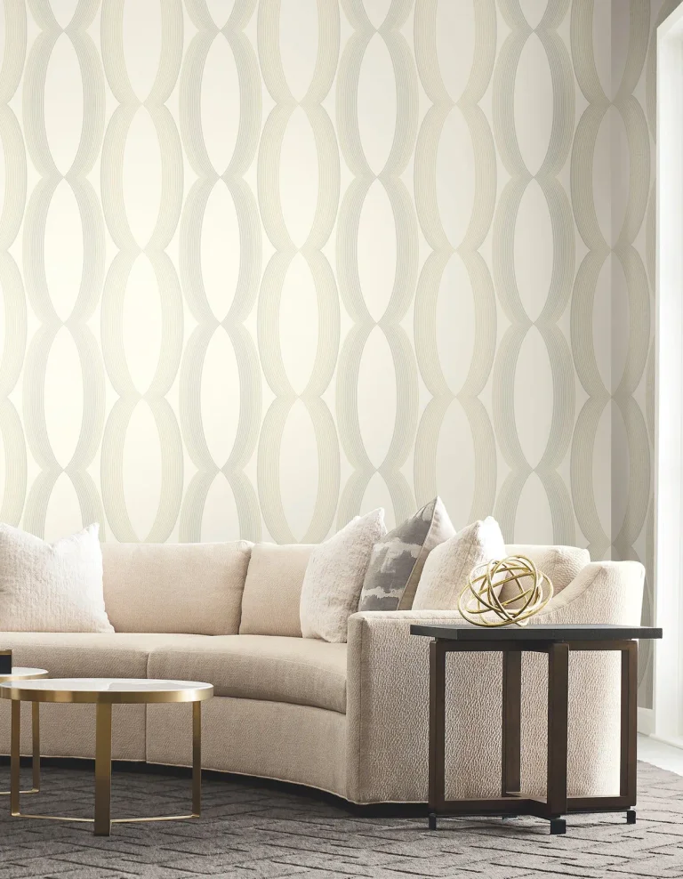 Candice Olson Progression Ogee Wallpaper - White — Ảnh 5