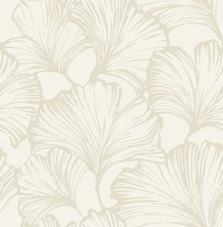 Kyoto Ginkgo Leaf Wallpaper - Pearl — Image 4