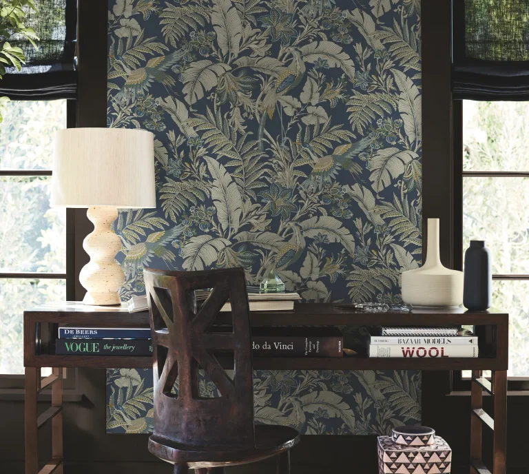 Heronwood Wallpaper - Navy