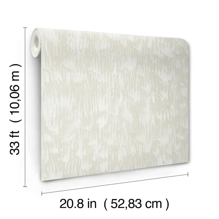 Gilded Plume Wallpaper - Light Cream — Ảnh 6