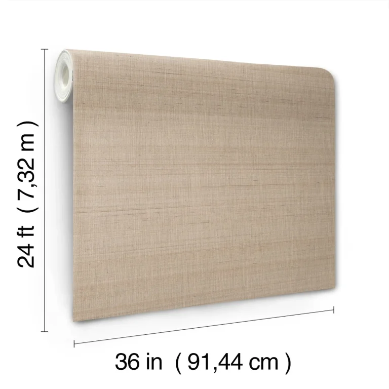 Ronald Redding Refined Abaca Wallpaper - Almond — Ảnh 4