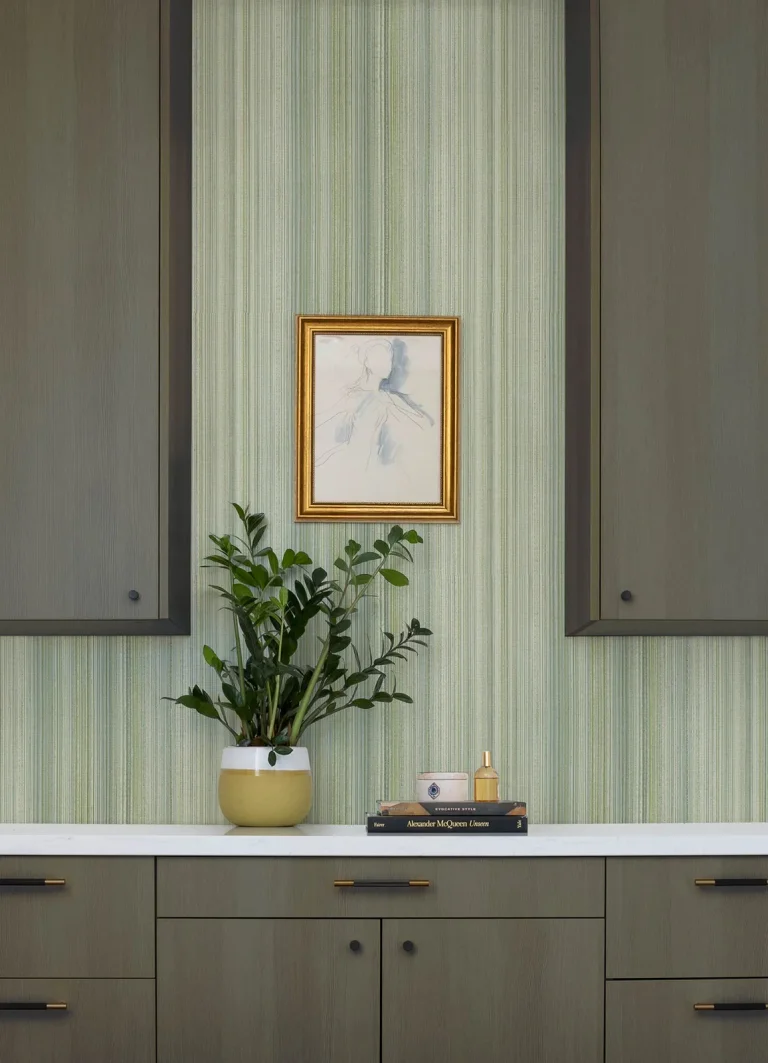 Elan Ombre Stripe Wallpaper - Sea Green — Image 5