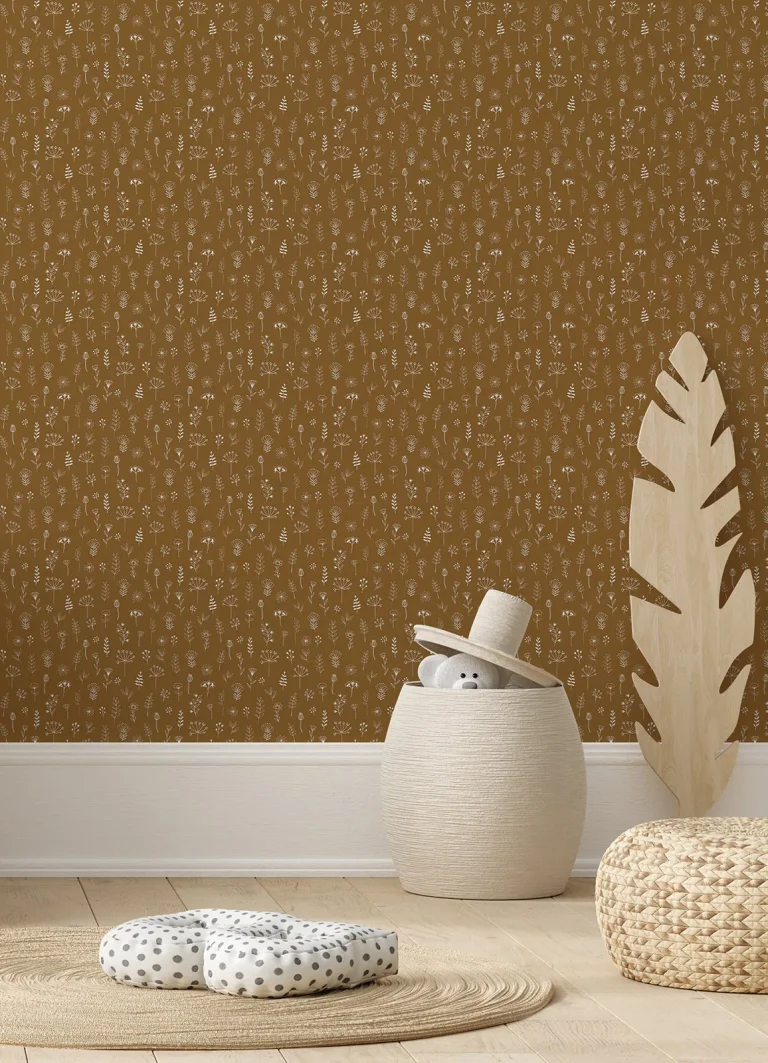 Chesapeake Tatula Floral Wallpaper - Chestnut — Ảnh 2