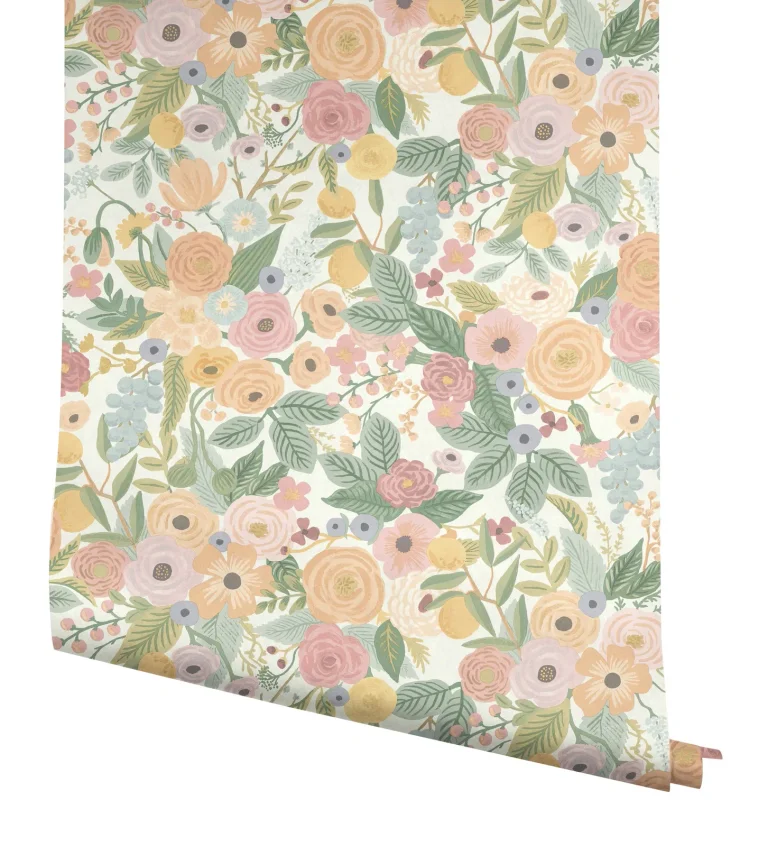 Rifle Paper Co. Garden Party Peel and Stick Wallpaper - Pastel Multi — Ảnh 4