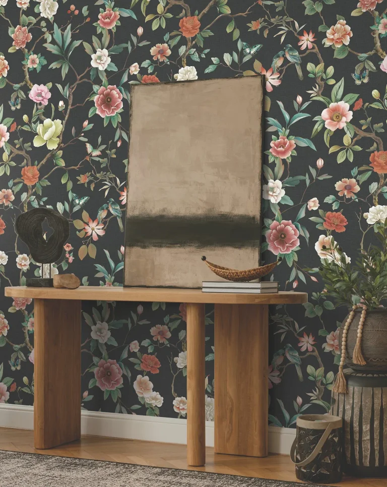 Ronald Redding Kimora's Garden Wallpaper - Black — Ảnh 2