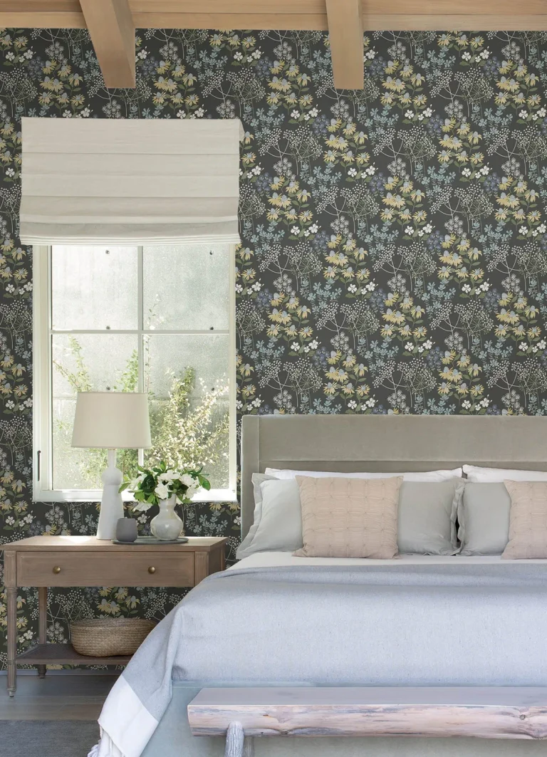 Cultivate Springtime Blooms Wallpaper - Grey — Image 3