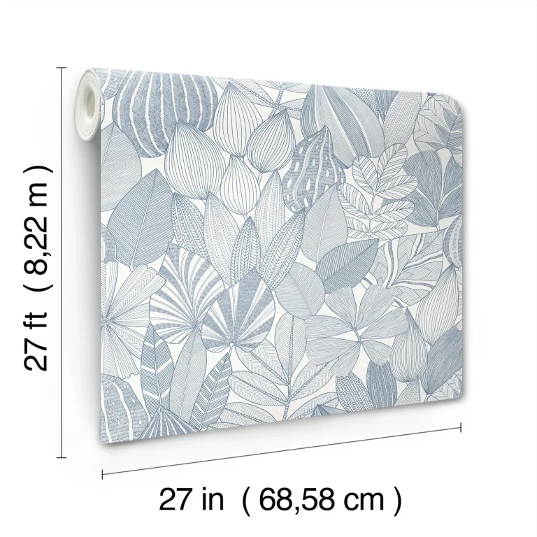 Mathias Botanical Wallpaper - Blue — Ảnh 4