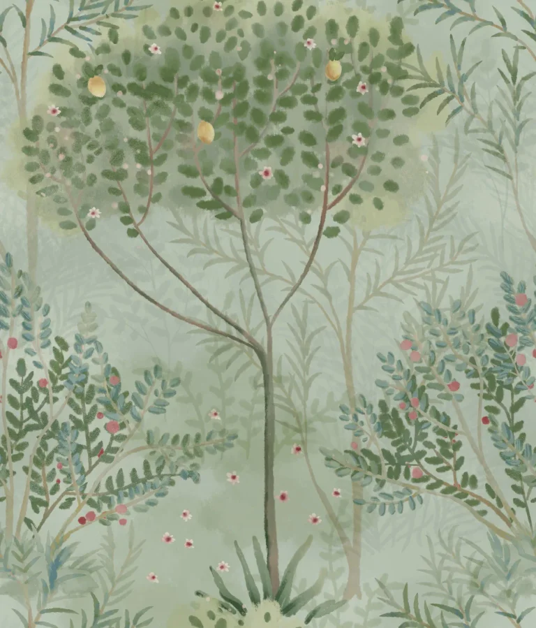 Orchard Wallpaper - Green — Ảnh 3