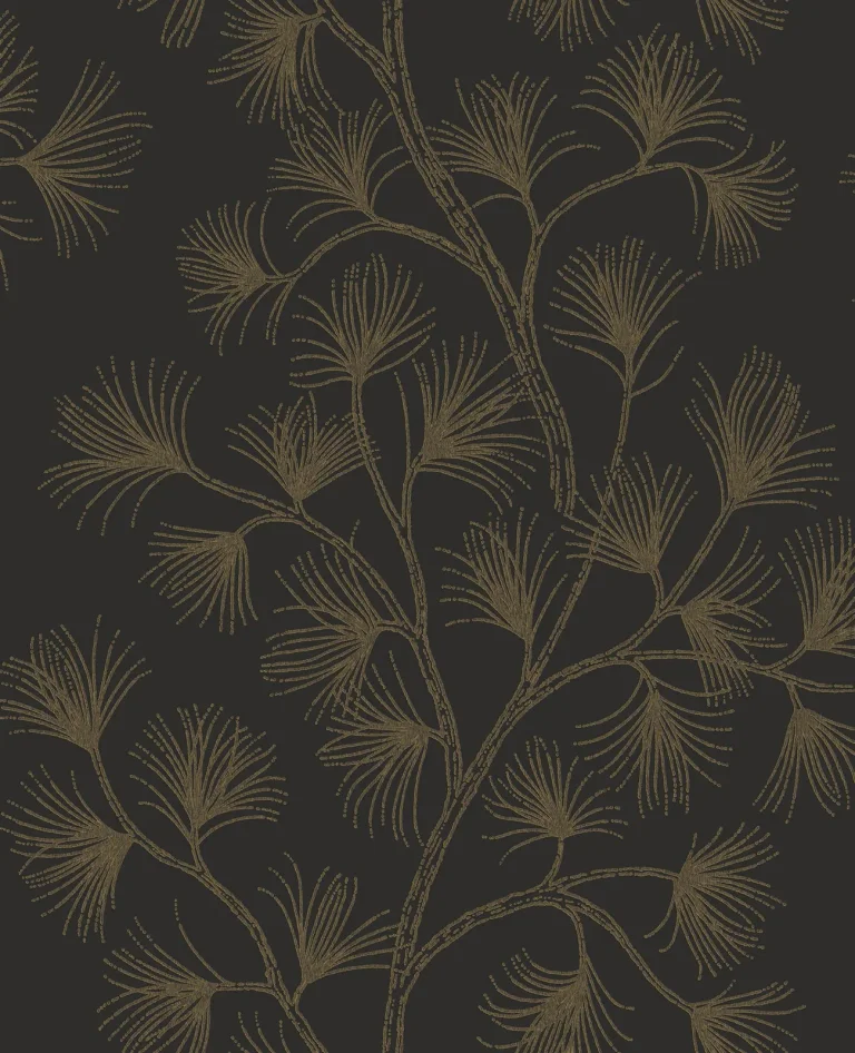 Kismine Botanical Trail Wallpaper - Black — Ảnh 5