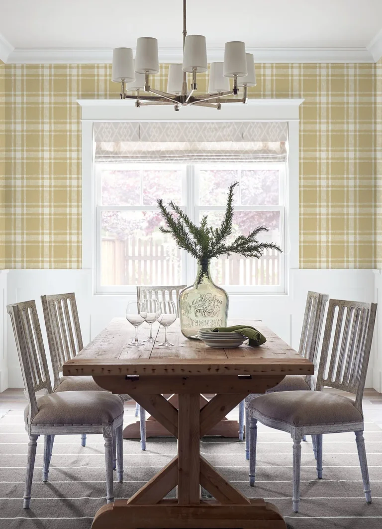 Chesapeake Antoine Flannel Wallpaper - Wheat — Ảnh 3