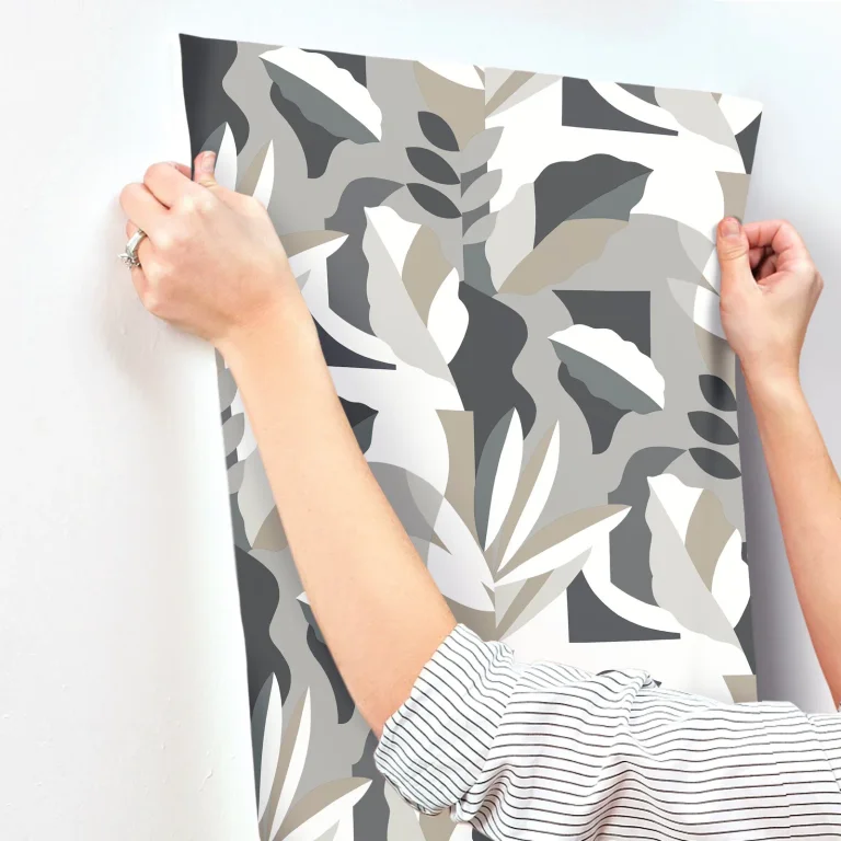 Papier Colle Wallpaper - Black & White — Ảnh 4