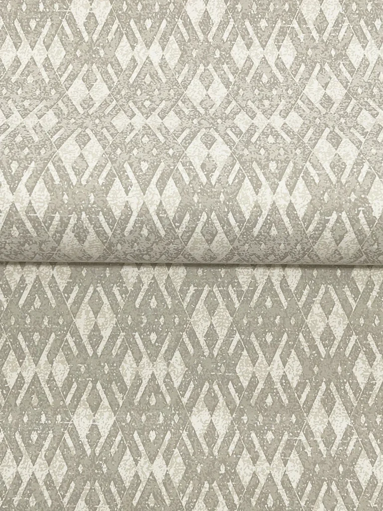 Ronald Redding Radcliffe Diamond Motif Wallpaper - Taupe — Ảnh 6