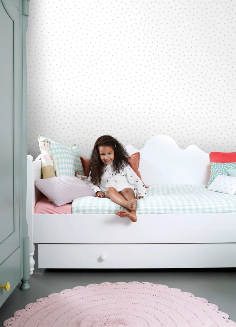 Chesapeake Pixie Dots Wallpaper - Grey — Image 2