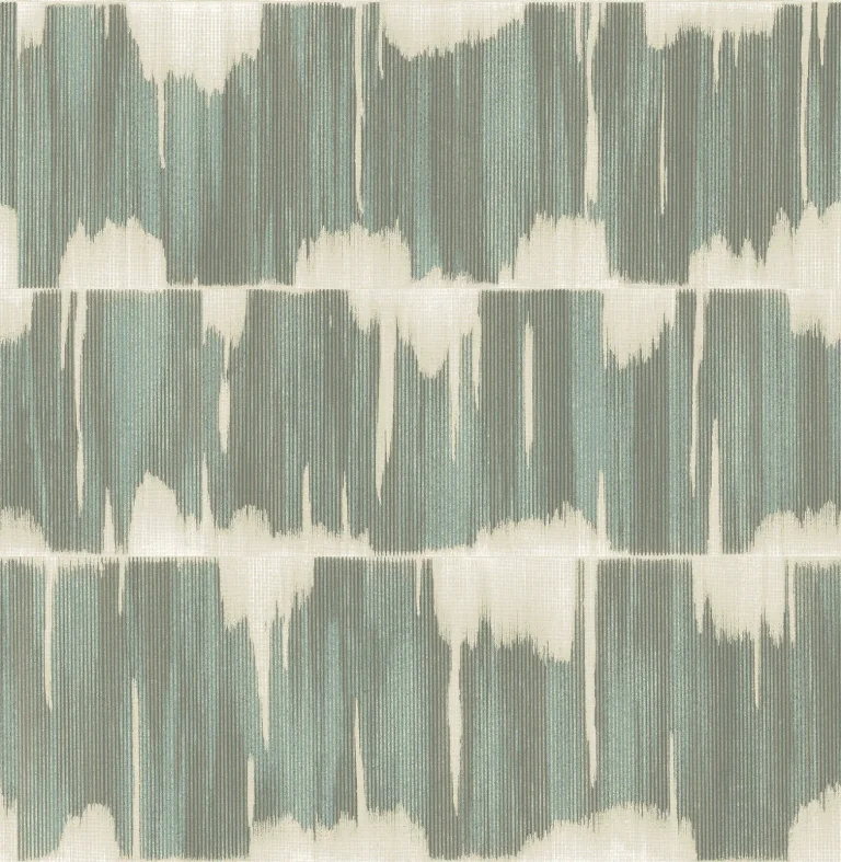 Serendipity Shibori Wallpaper - Teal — Image 2