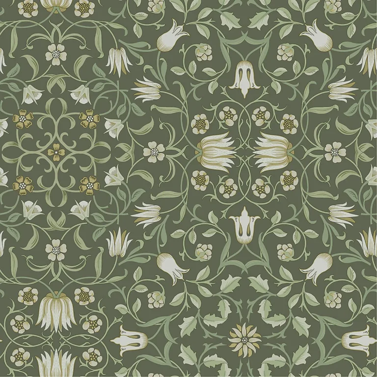 No 1 Holland Park Floral Wallpaper - Green — Ảnh 3