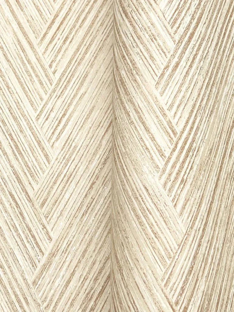Thatched Chevron Wallpaper - Terracotta