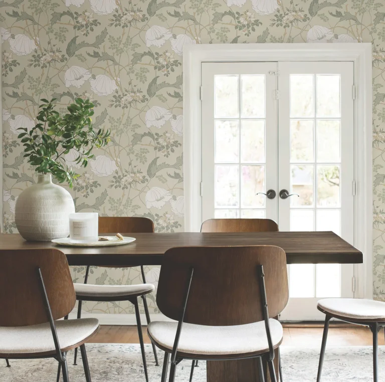 Magnolia Home Gwendolyn Wallpaper - Linen/Sage — Ảnh 3