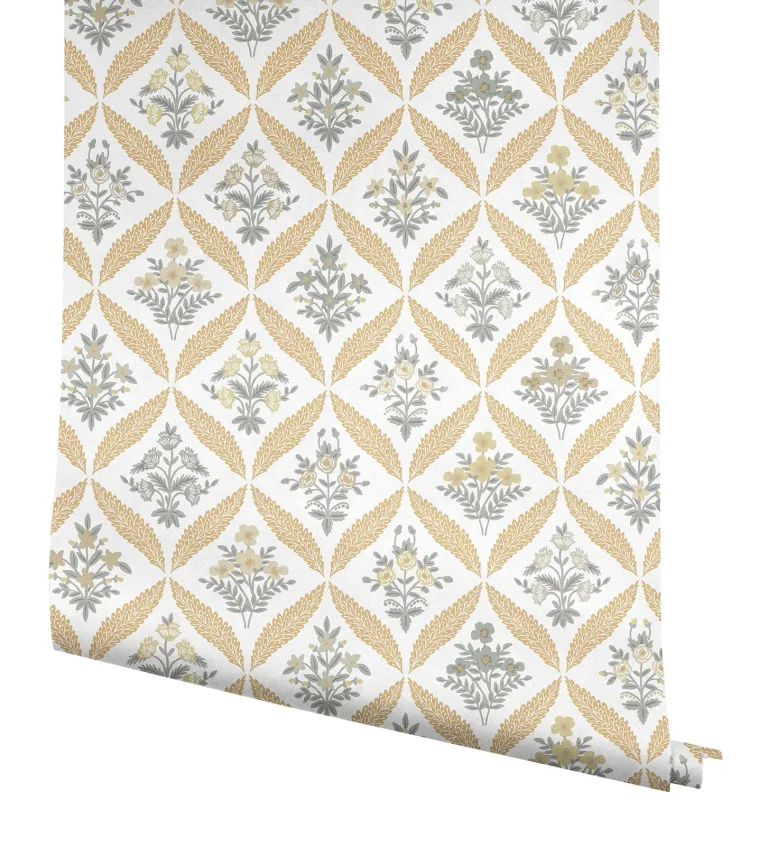 Rifle Paper Co. Estee Garden Wallpaper - Gold Multi — Ảnh 3