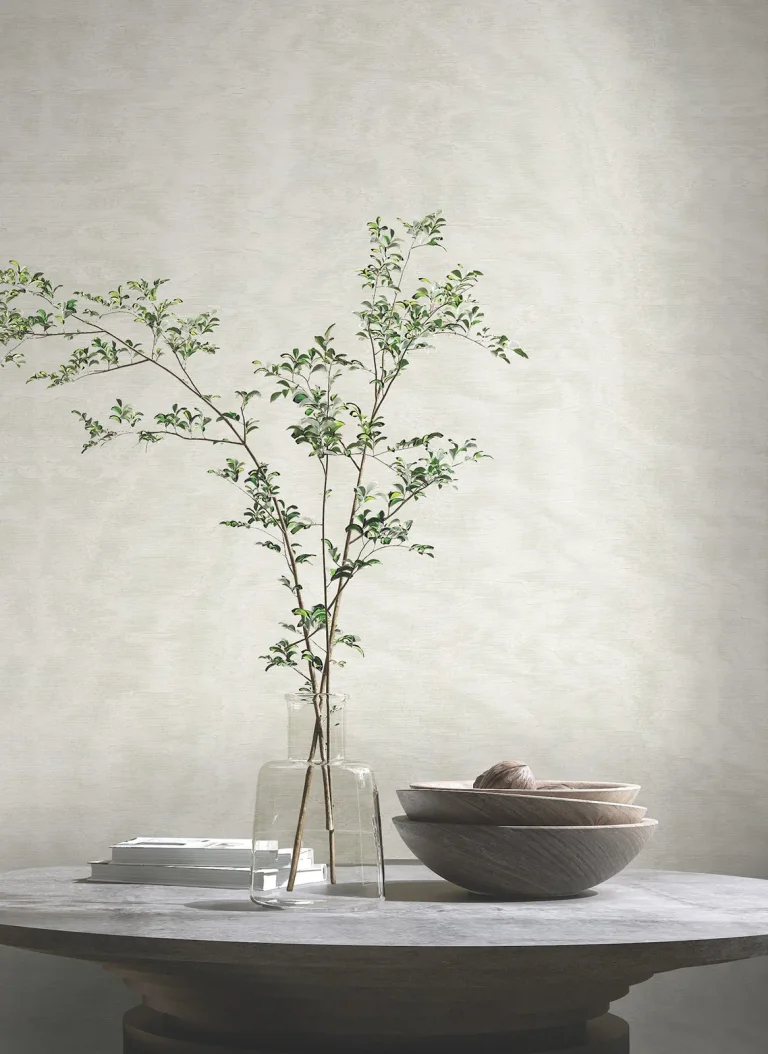 Shimmering Moire Textured Wallpaper - White — Ảnh 3