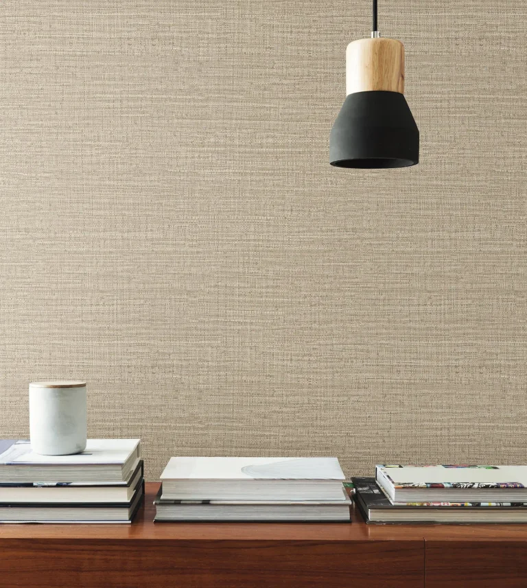 Scotland Tweed Wallpaper - Beige — Image 4
