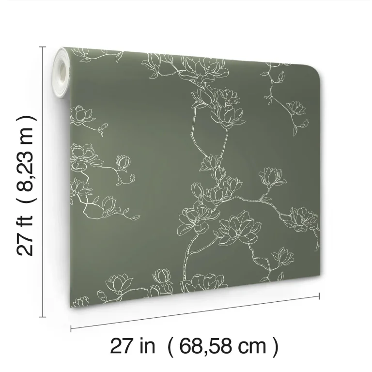 Magnolia Home Magnolia Branches Wallpaper - Pine — Ảnh 4