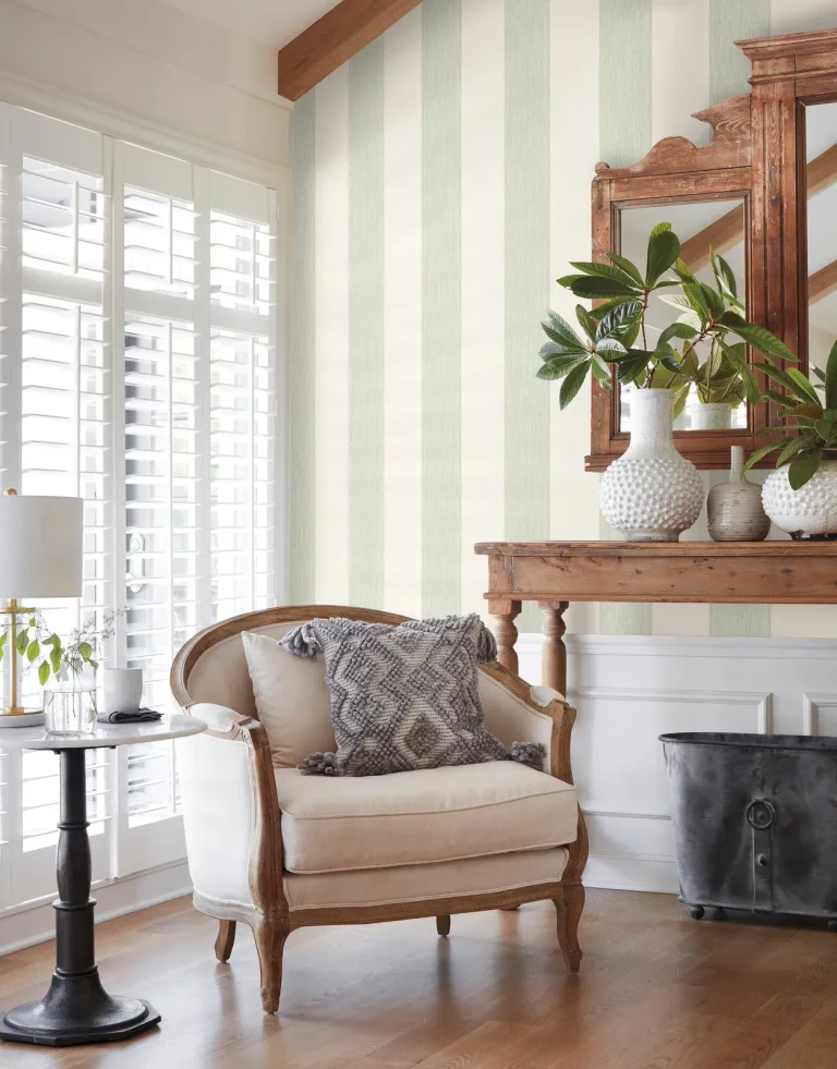 Magnolia Home Thread Stripe Wallpaper - Green — Ảnh 3