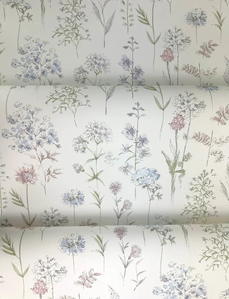 Chesapeake Bergamot Wildflower Wallpaper - Lavender — Image 3